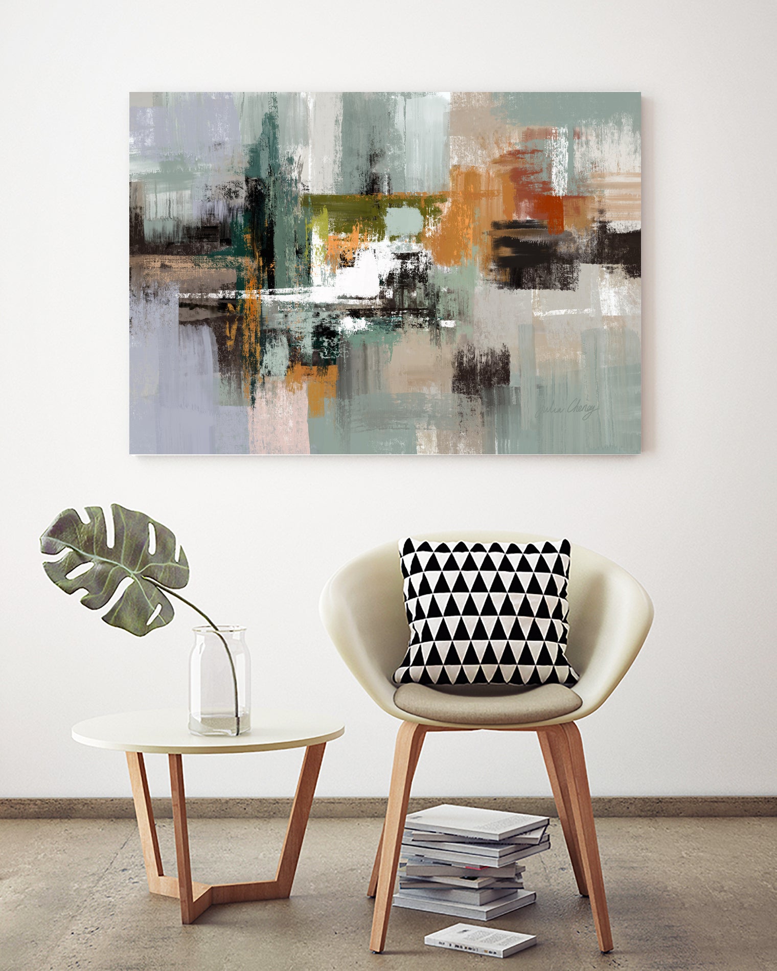 Green by Sage Rust on GIANT ART - cheney black abstract julia cheney