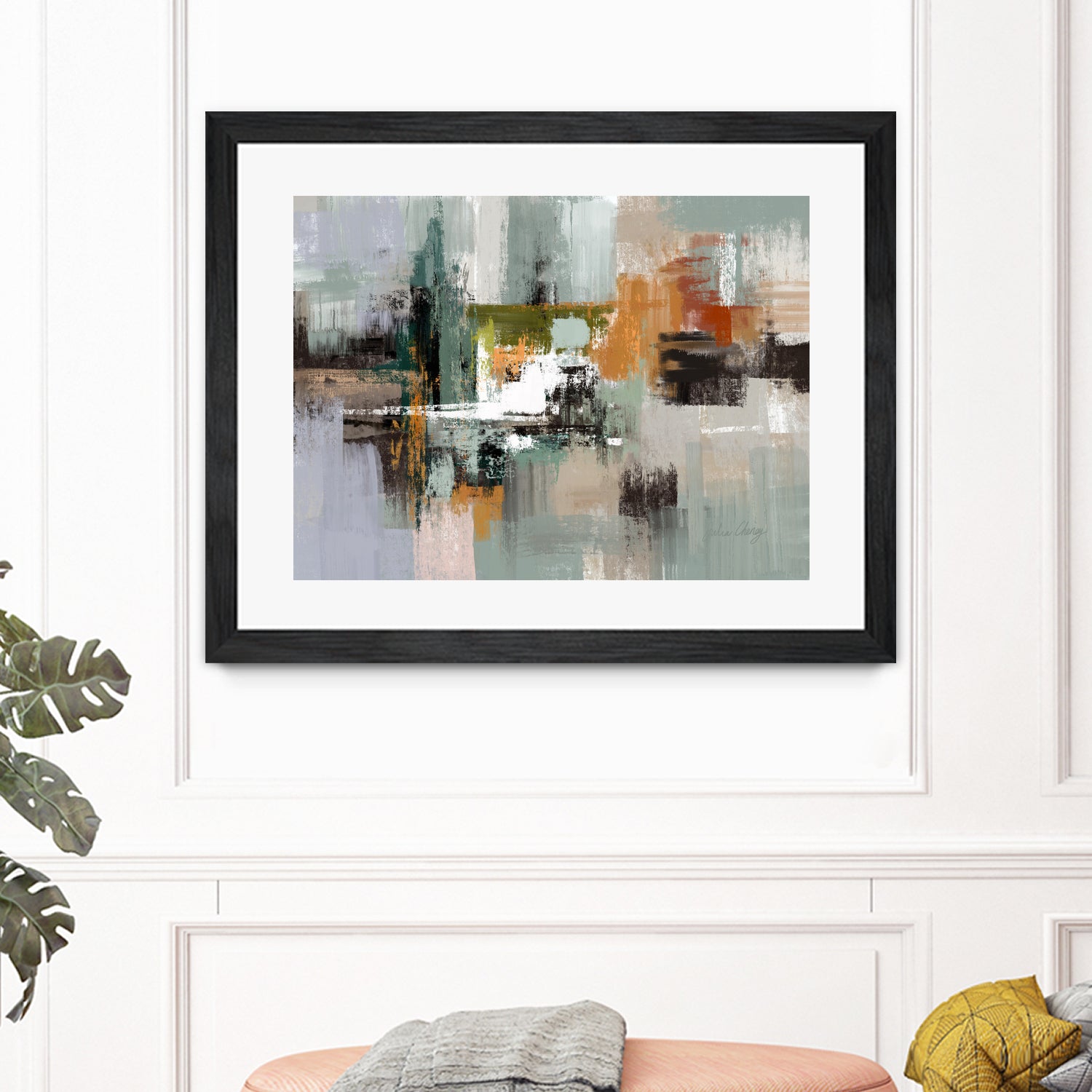 Green by Sage Rust on GIANT ART - cheney black abstract julia cheney