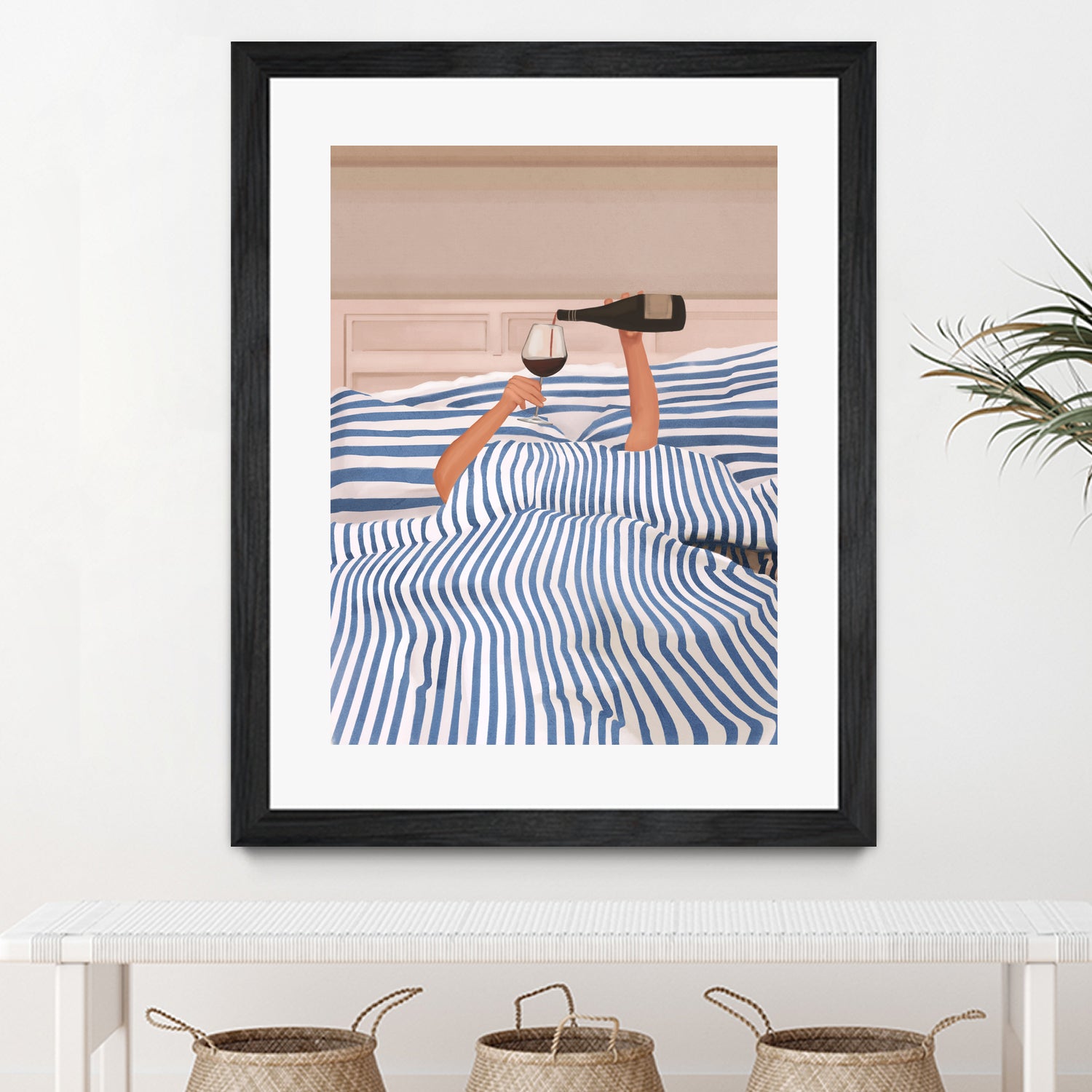 Morning Wine 3 by Flow Line on GIANT ART - illustration woman