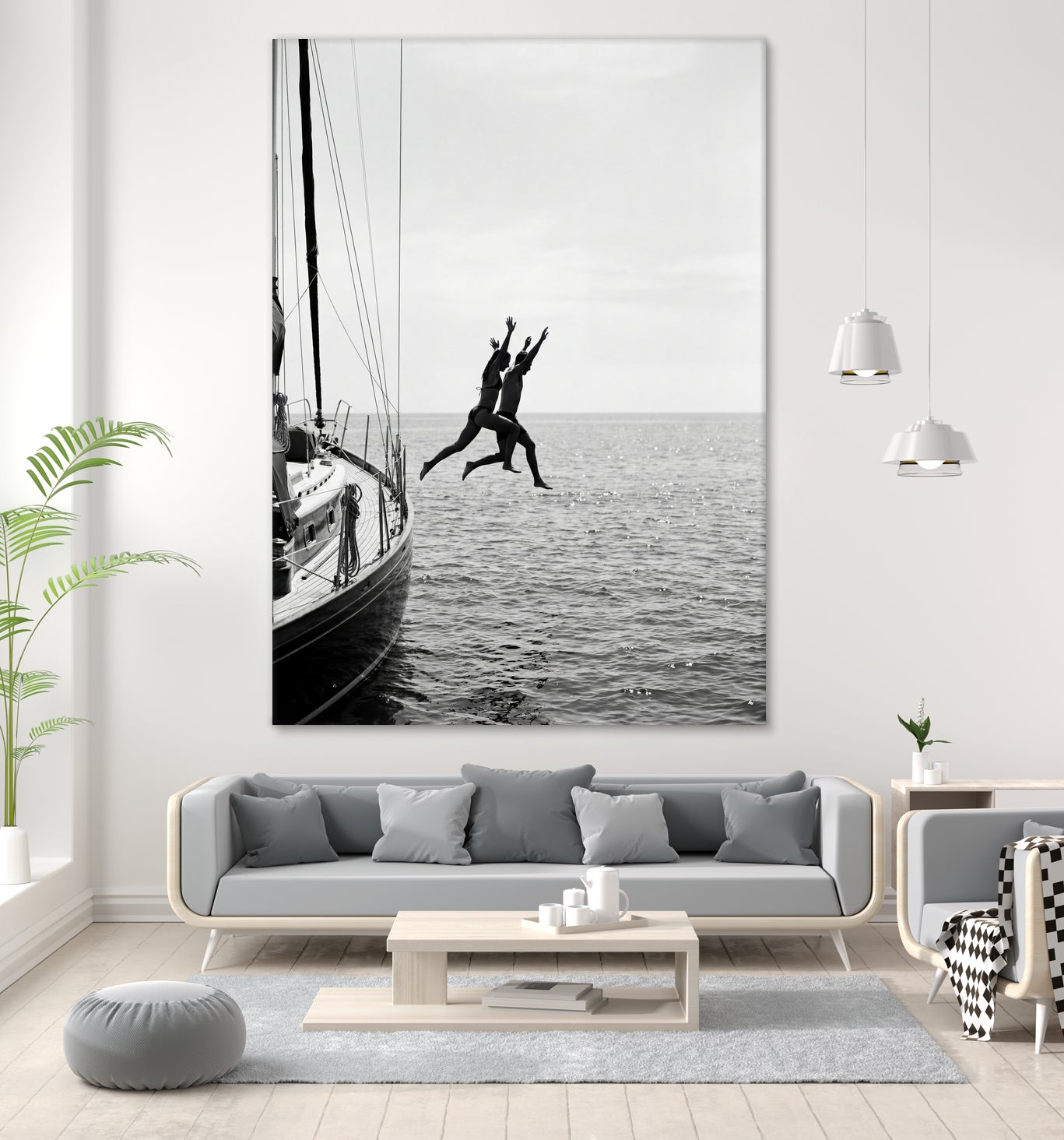 Jumping From a Boat by Andreas Magnusson on GIANT ART - photography boat