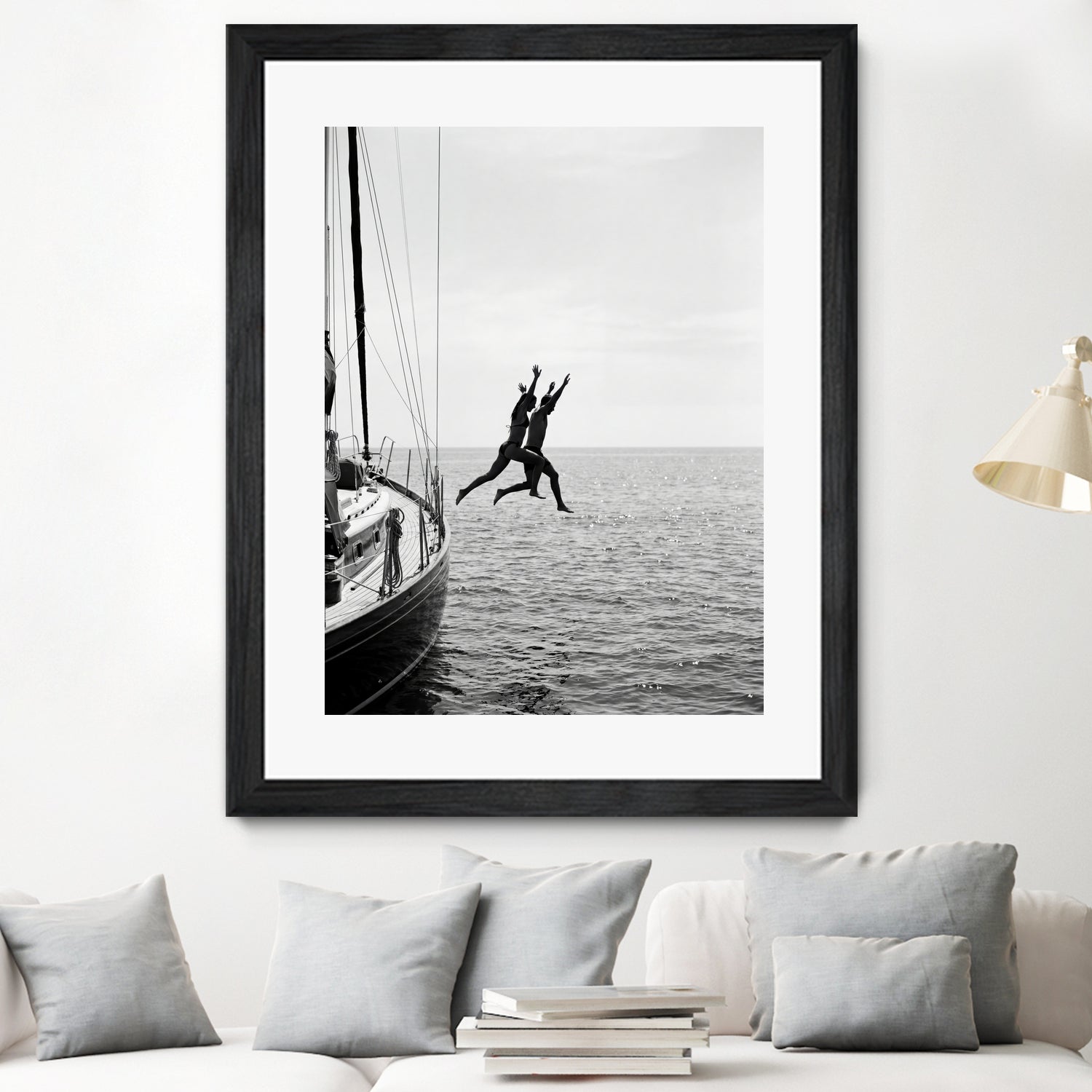 Jumping From a Boat by Andreas Magnusson on GIANT ART - photography boat