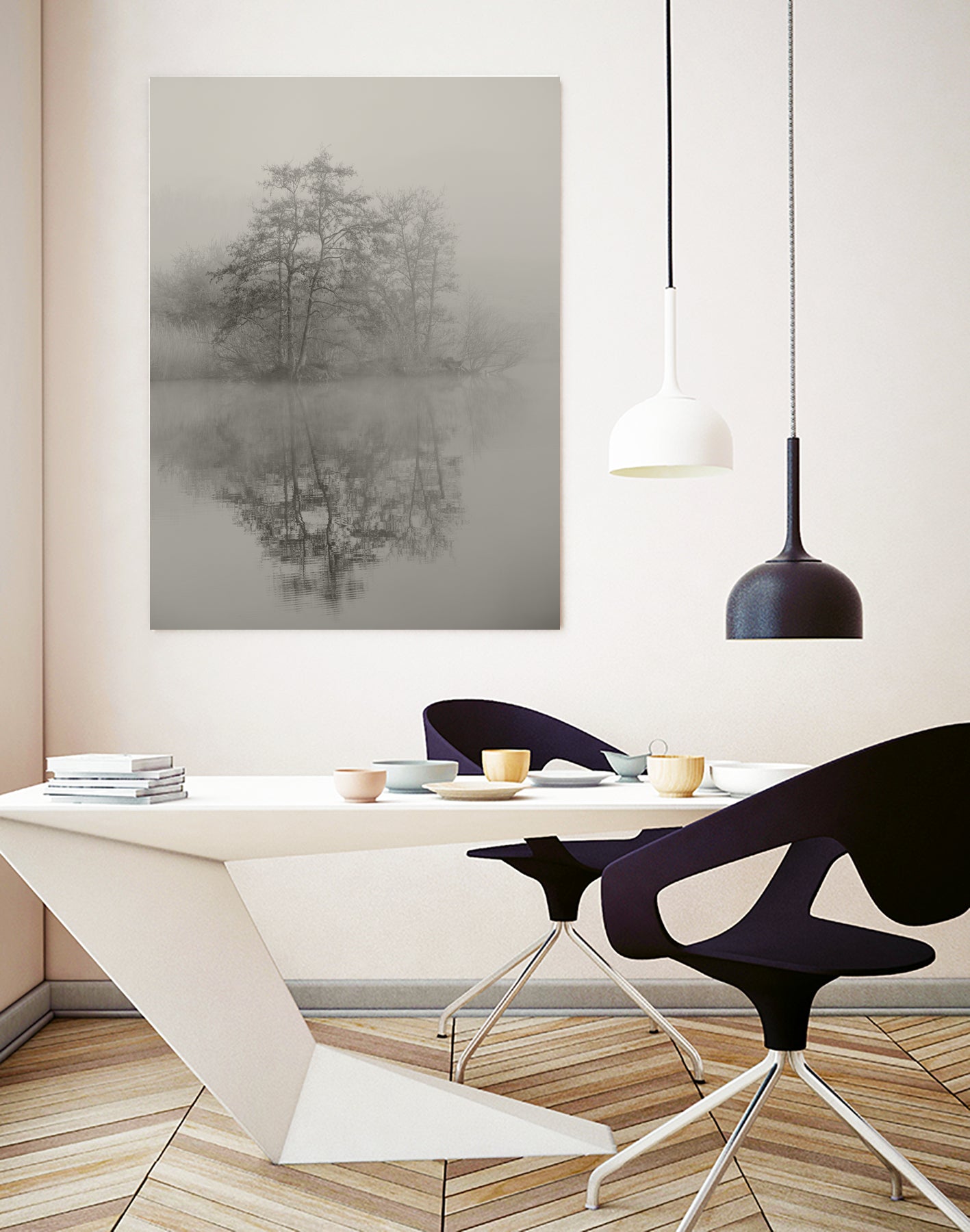 Swan lake by By PEJ on GIANT ART -  botanical 