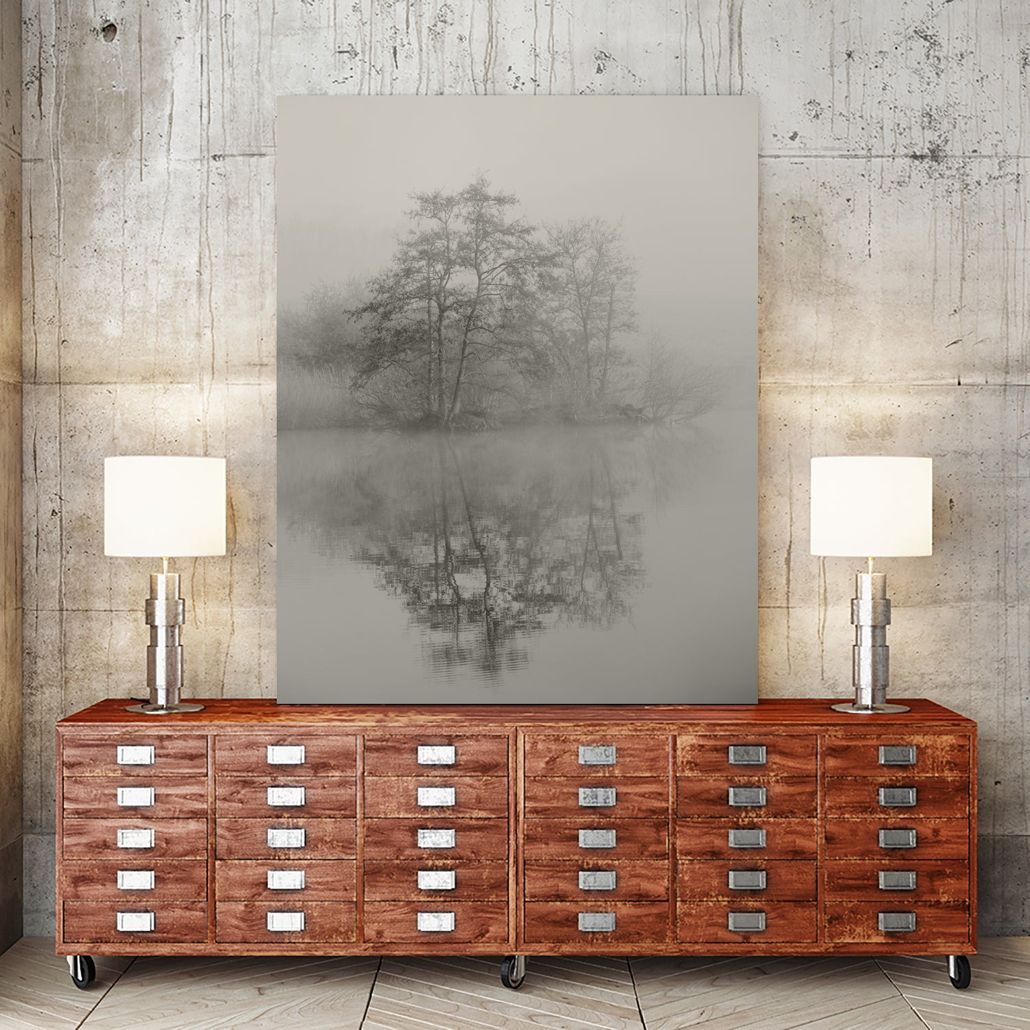 Swan lake by By PEJ on GIANT ART -  botanical 