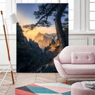 Forests towering over endless mountains by Yuan Cui on GIANT ART -  photography 