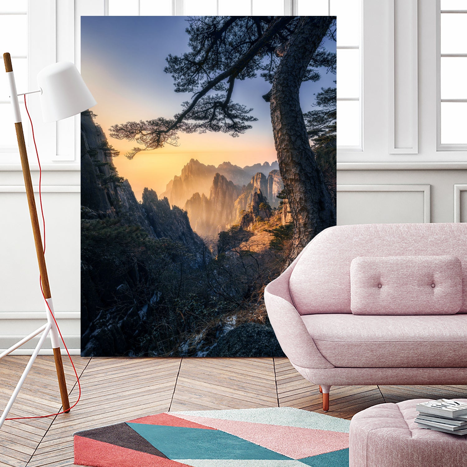 Forests towering over endless mountains by Yuan Cui on GIANT ART -  photography 