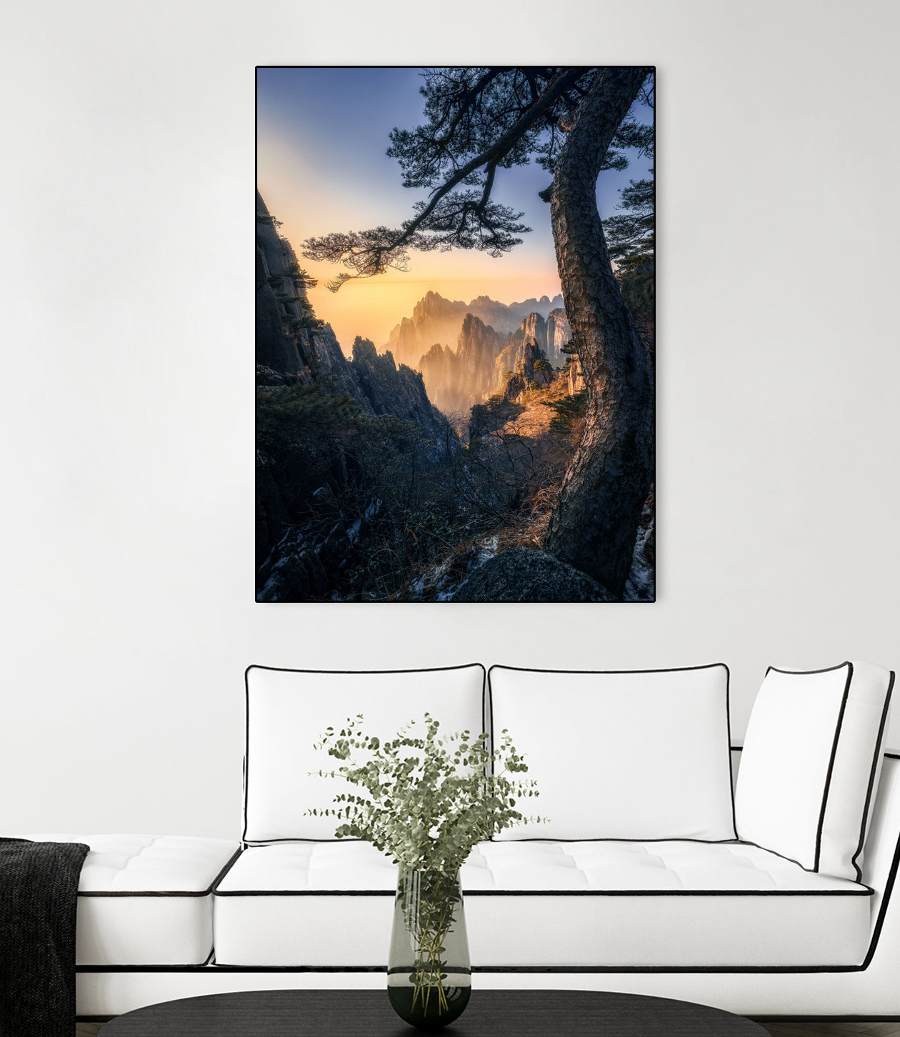 Forests towering over endless mountains by Yuan Cui on GIANT ART -  photography 