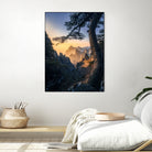 Forests towering over endless mountains by Yuan Cui on GIANT ART -  photography 