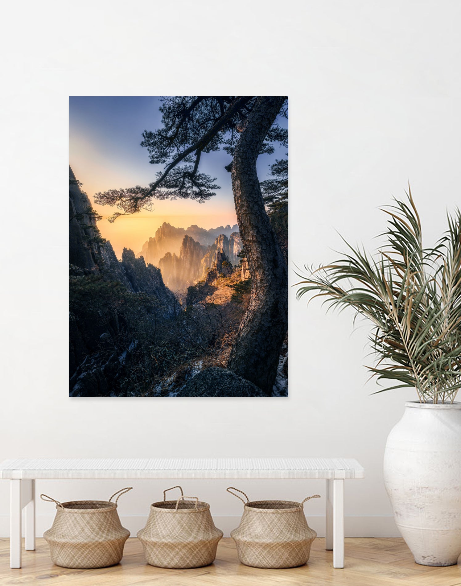 Forests towering over endless mountains by Yuan Cui on GIANT ART -  photography 