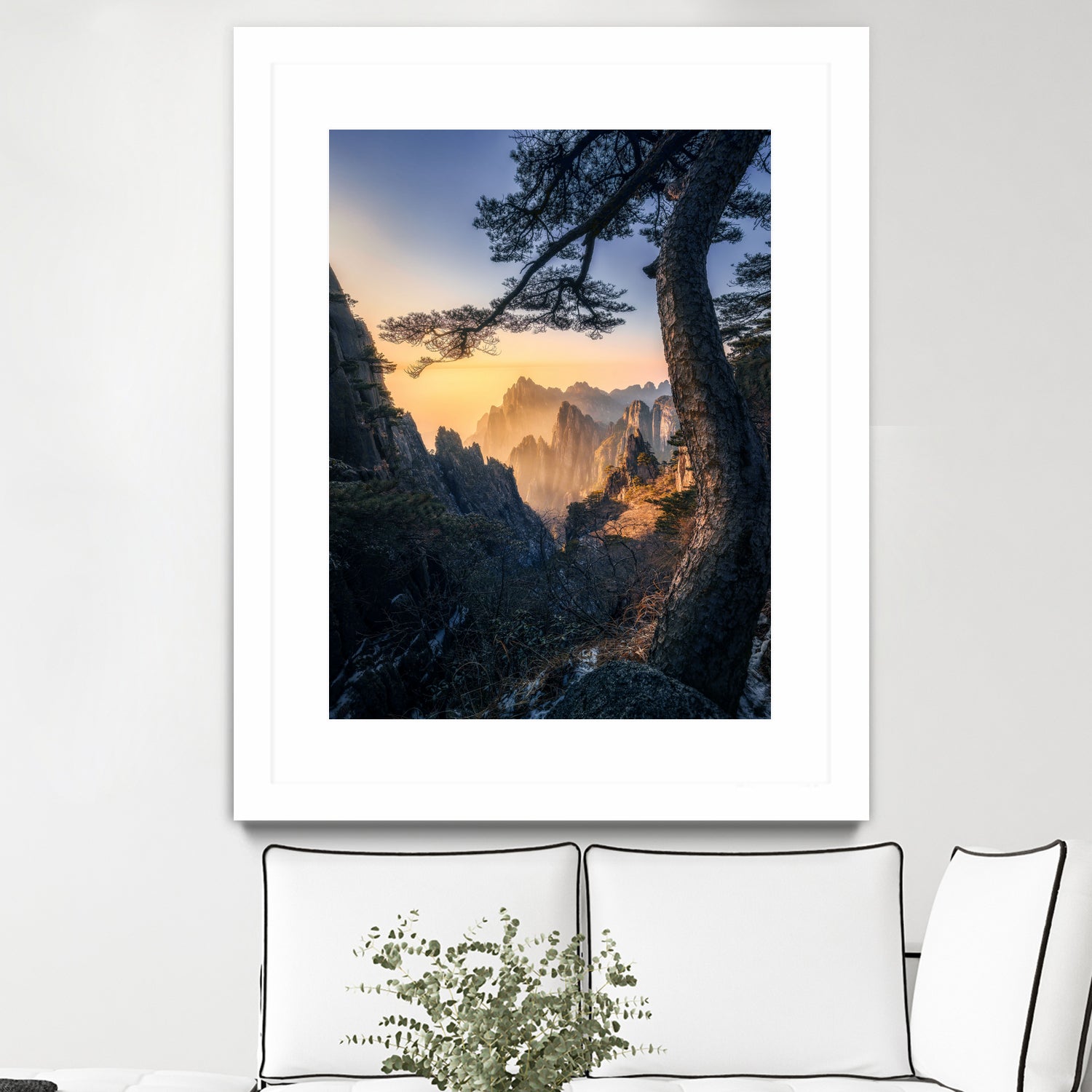 Forests towering over endless mountains by Yuan Cui on GIANT ART -  photography 