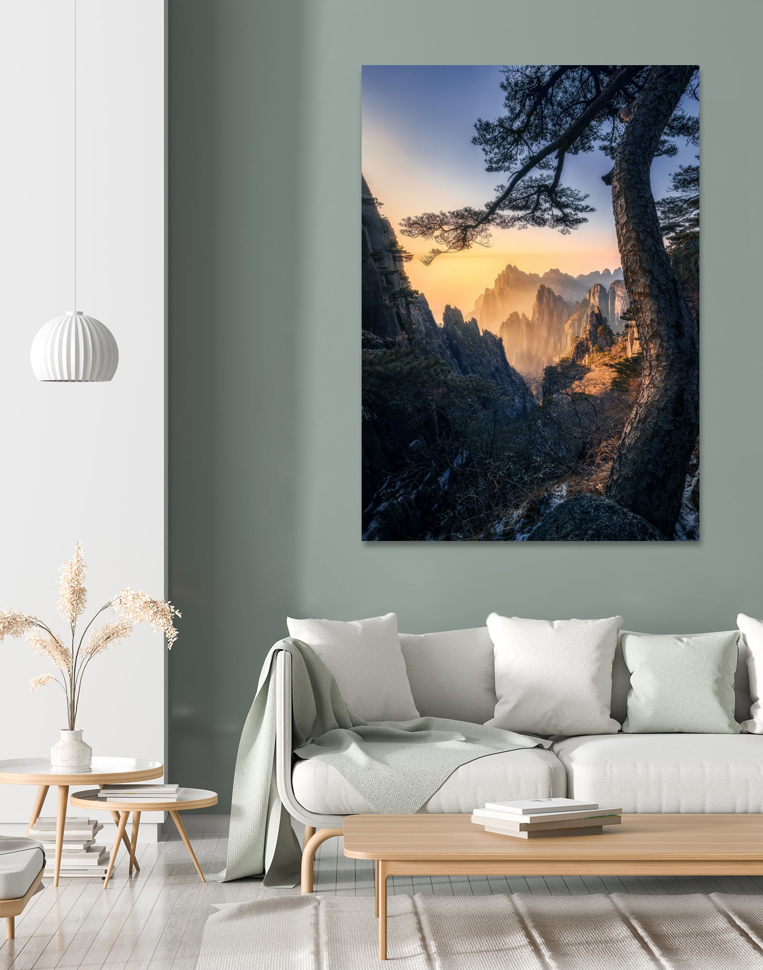 Forests towering over endless mountains by Yuan Cui on GIANT ART -  photography 