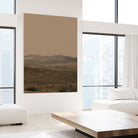 Atmospheric Layered Terrain Landscape With Warm Retro Tonal Haze by Stephanie Klatt on GIANT ART - textural landscape  textural