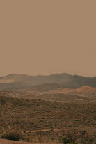 Atmospheric Layered Terrain Landscape With Warm Retro Tonal Haze by Stephanie Klatt on GIANT ART - textural landscape  textural