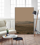 Atmospheric Layered Terrain Landscape With Warm Retro Tonal Haze by Stephanie Klatt on GIANT ART - textural landscape  textural