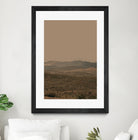 Atmospheric Layered Terrain Landscape With Warm Retro Tonal Haze by Stephanie Klatt on GIANT ART - textural landscape  textural
