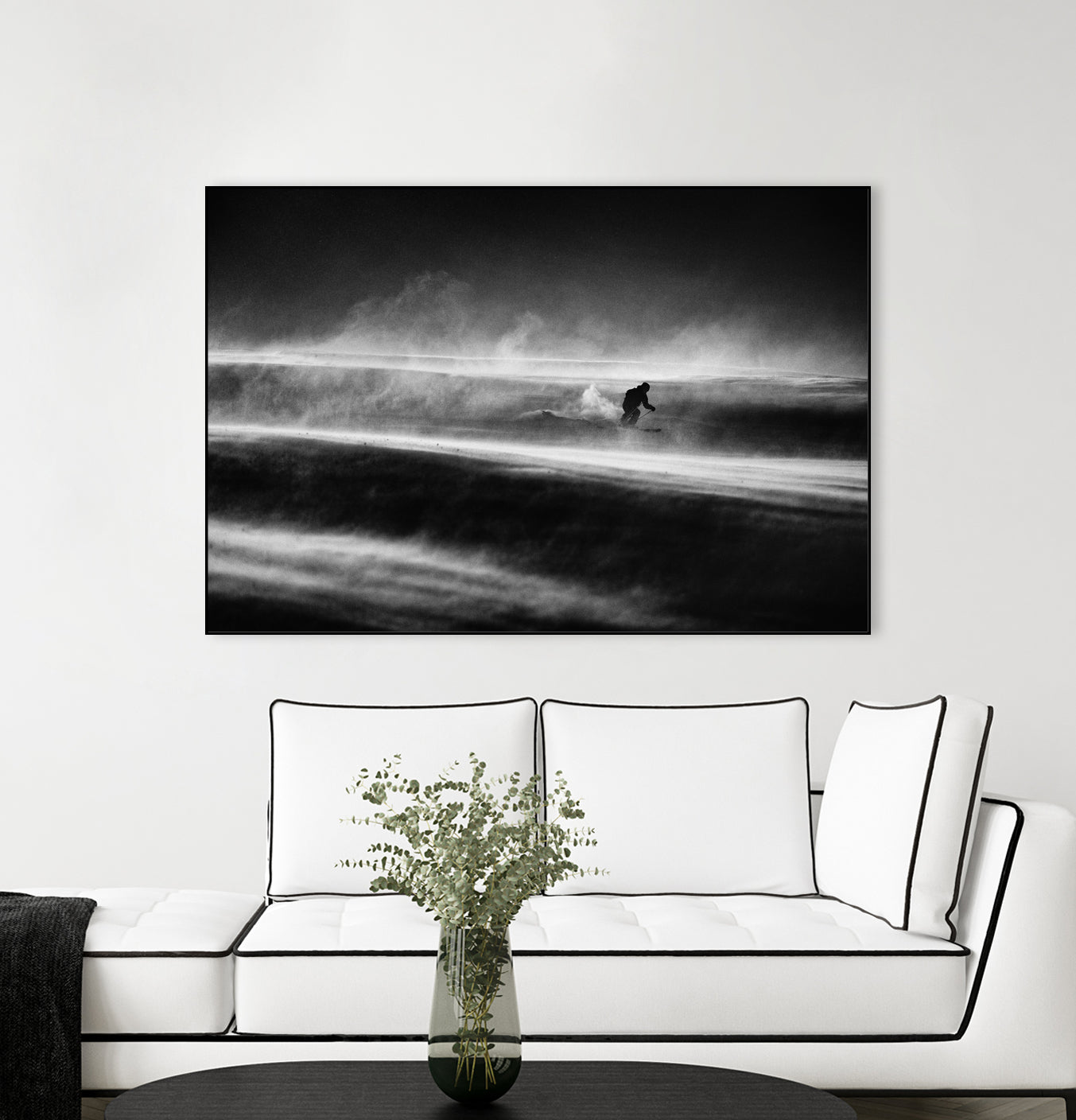 Race against the time and wind by Peter on GIANT ART - photography skier