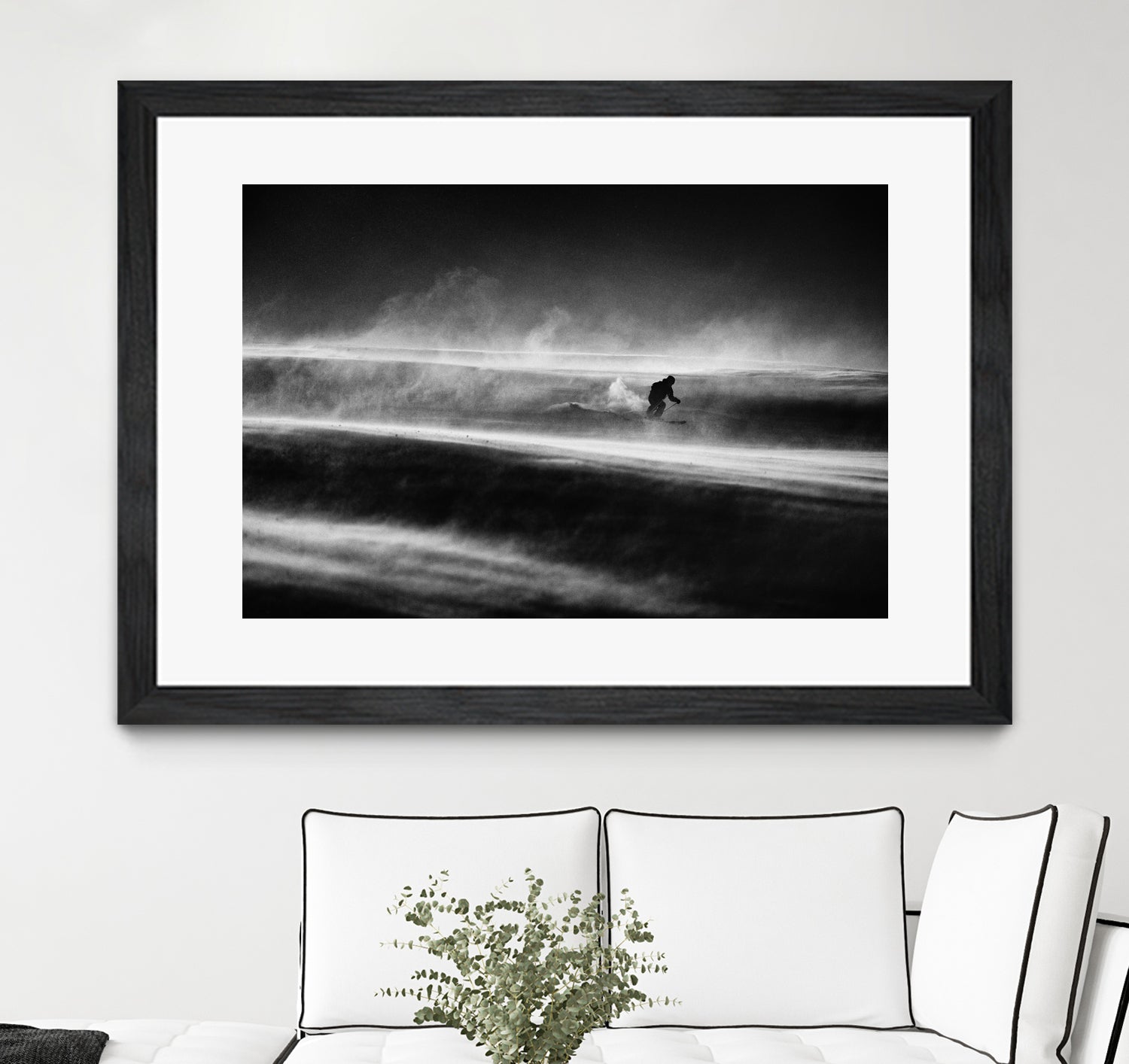 Race against the time and wind by Peter on GIANT ART - photography skier