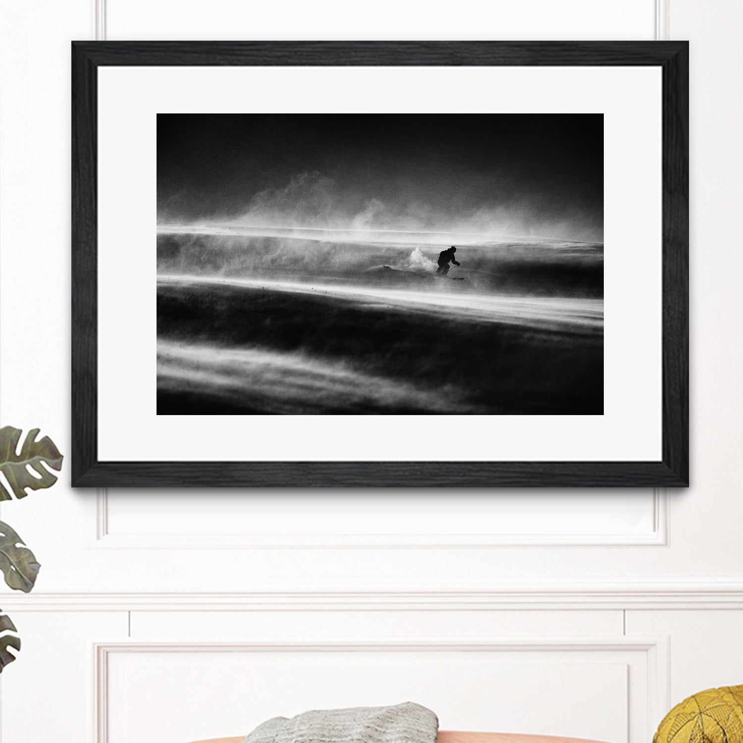 Race against the time and wind by Peter on GIANT ART - photography skier