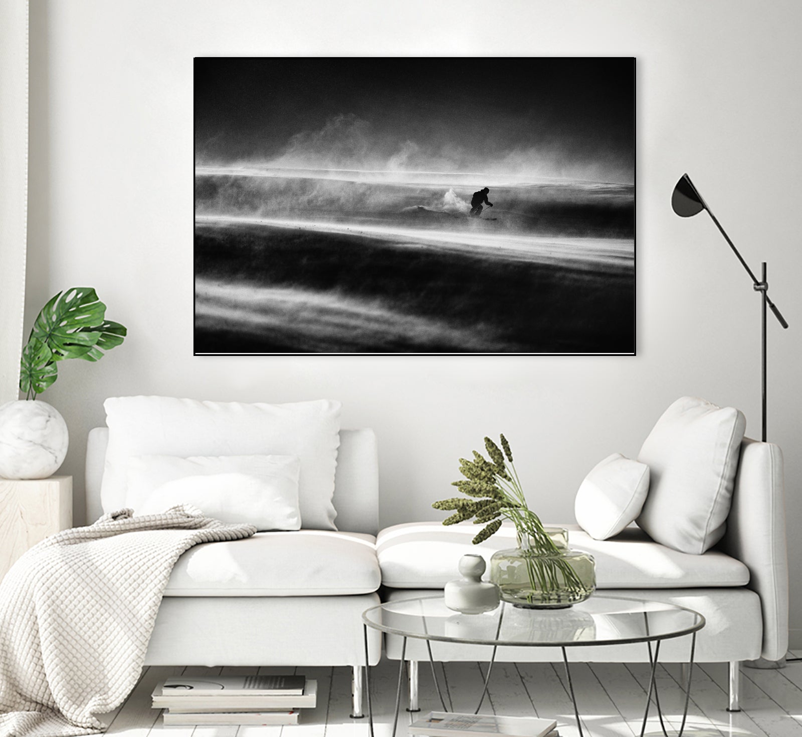 Race against the time and wind by Peter on GIANT ART - photography skier