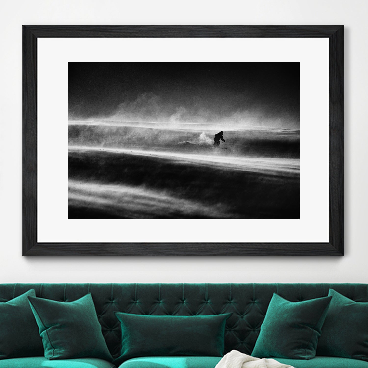 Race against the time and wind by Peter on GIANT ART - photography skier