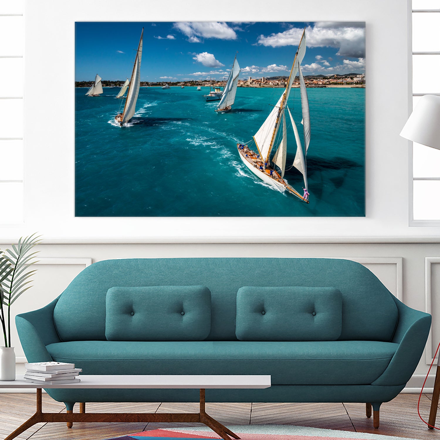 Race start by Marc Pelissier on GIANT ART - sailboats photography sailboats