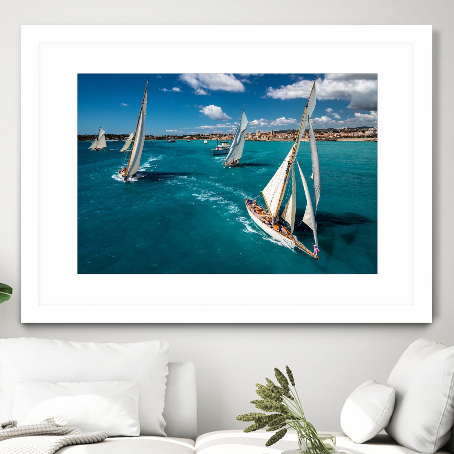 Race start by Marc Pelissier on GIANT ART - sailboats photography sailboats