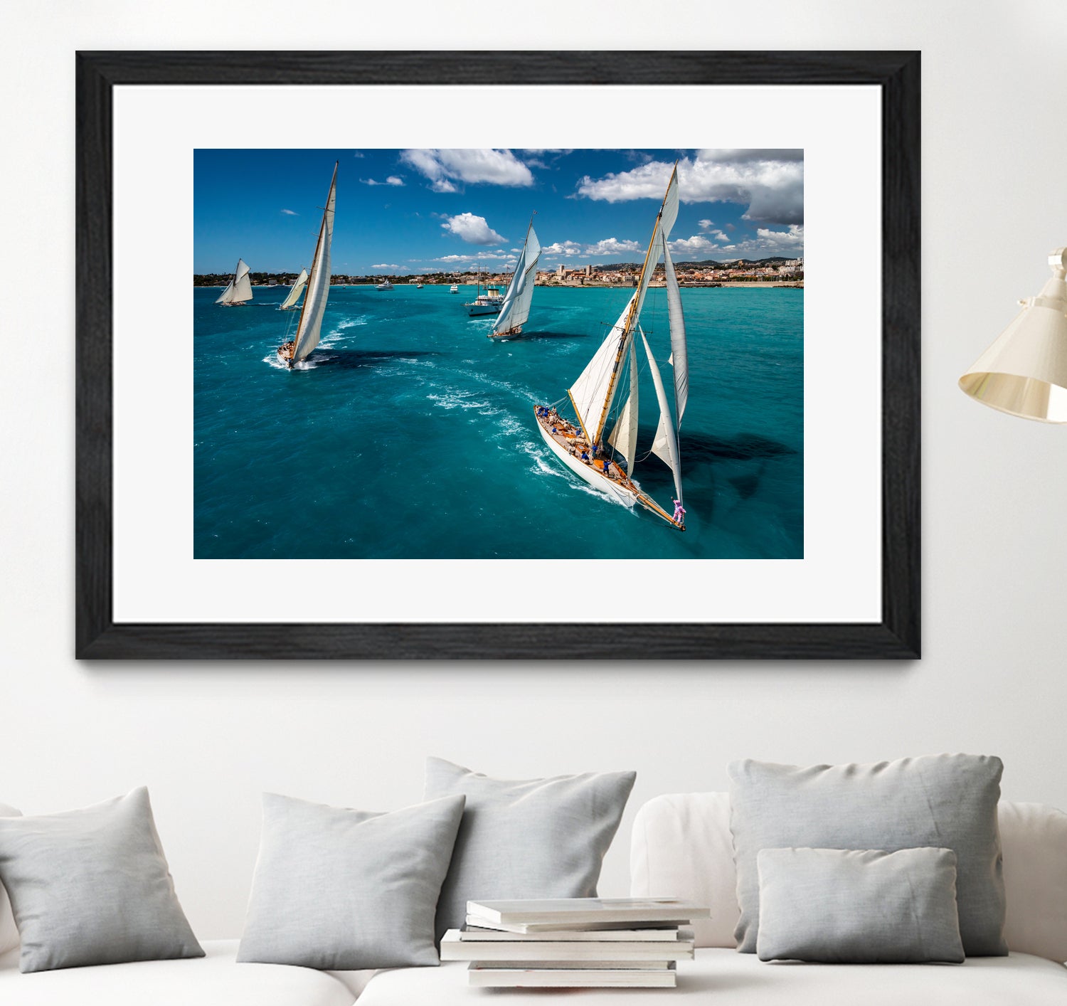 Race start by Marc Pelissier on GIANT ART - sailboats photography sailboats