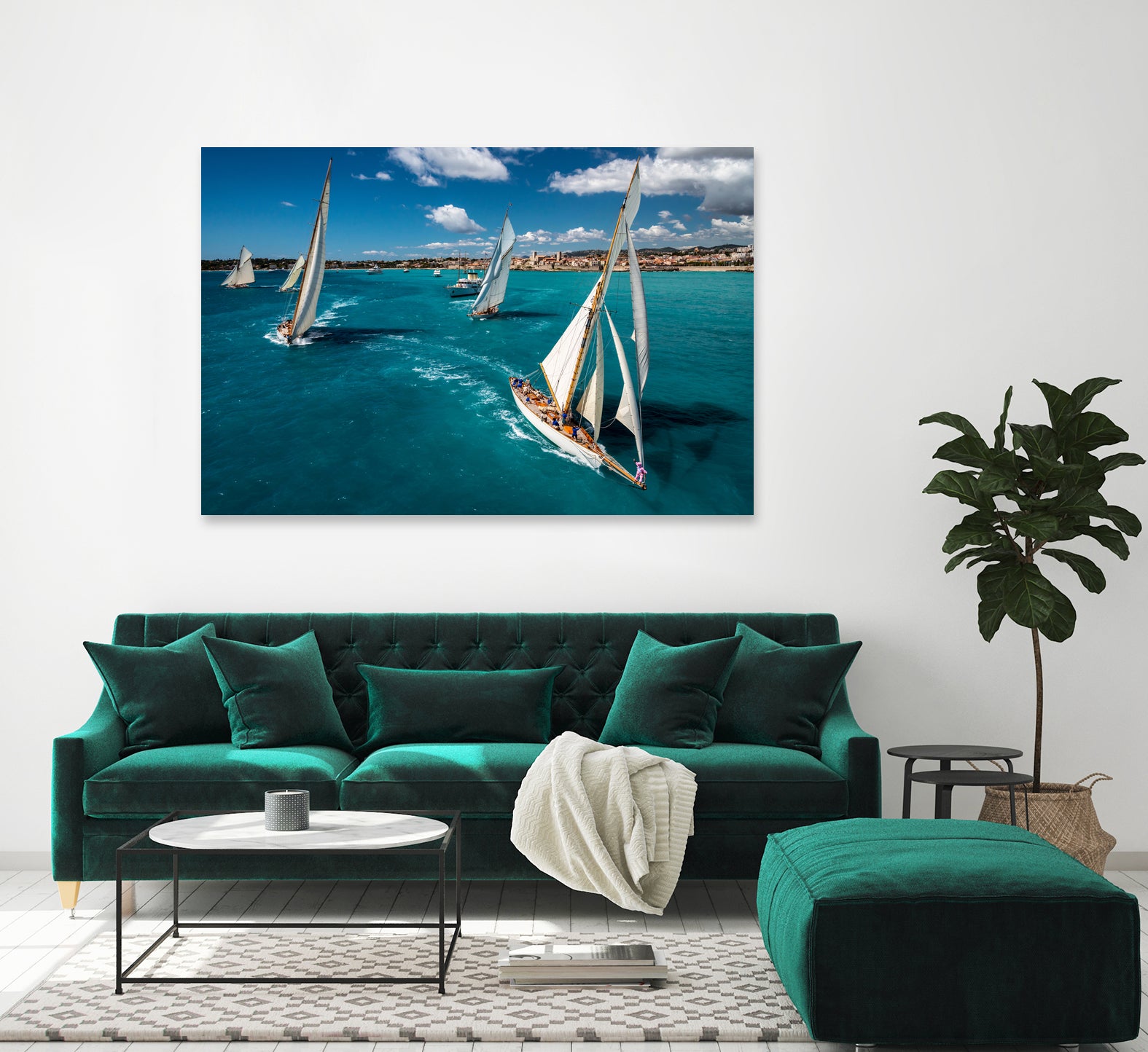 Race start by Marc Pelissier on GIANT ART - sailboats photography sailboats