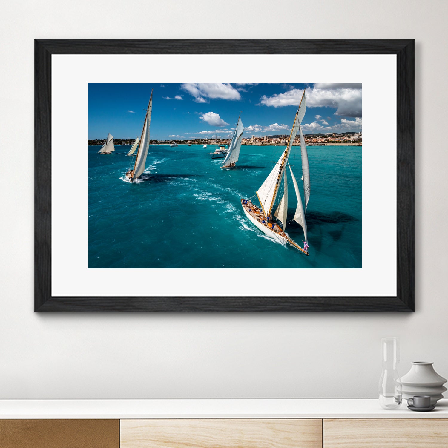Race start by Marc Pelissier on GIANT ART - sailboats photography sailboats
