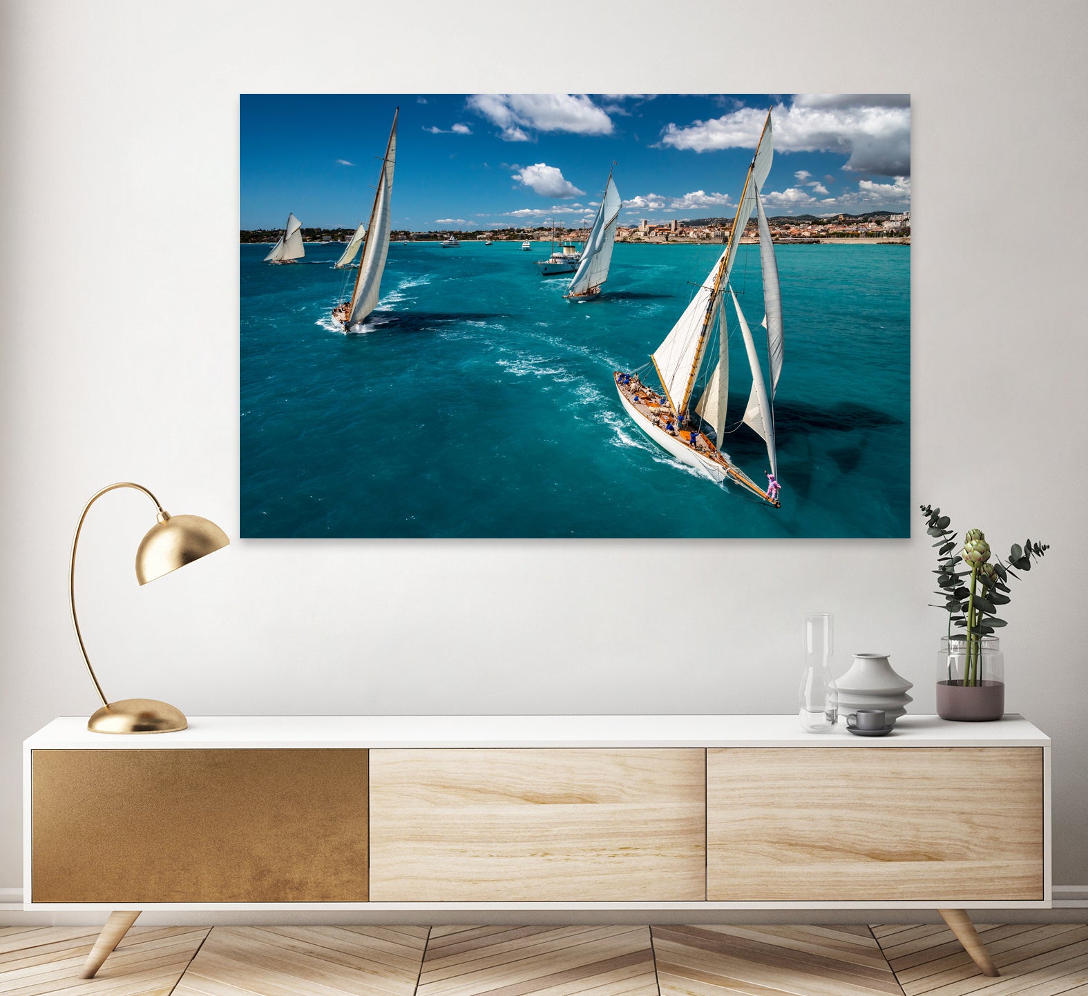 Race start by Marc Pelissier on GIANT ART - sailboats photography sailboats