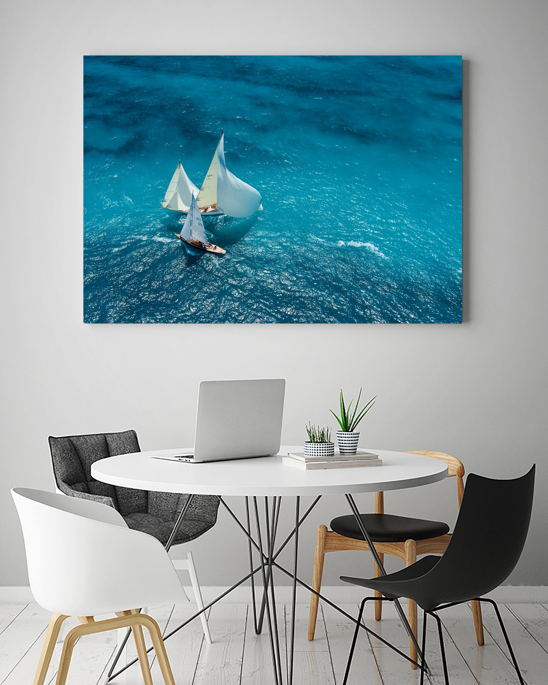 Croisement bleu by Marc on GIANT ART - landscape ship
