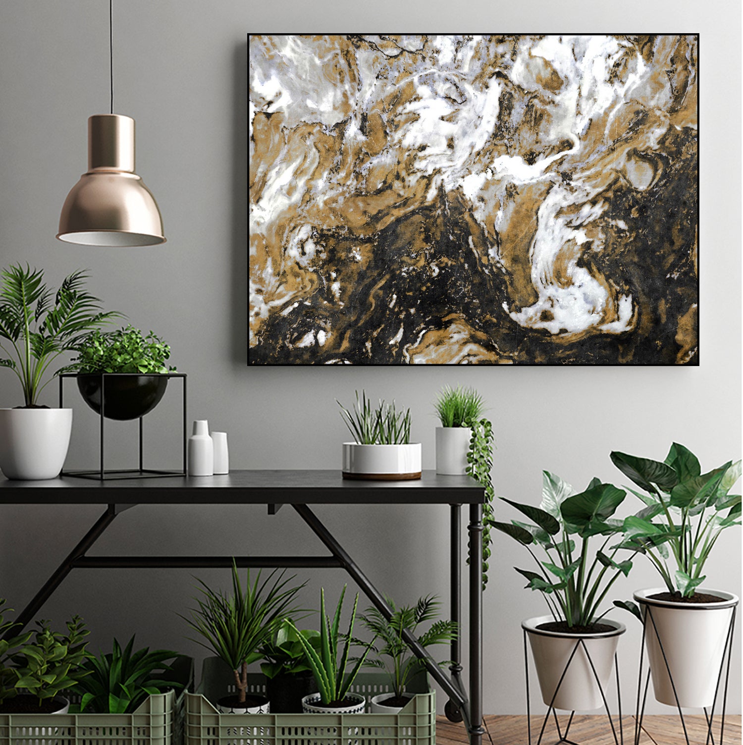 Golden Mix by Susan Bryant on GIANT ART - abstract abstract