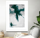 Dark Teal Room Abstract by Walt Johnson on GIANT ART - abstract dark