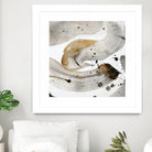 Gray Paint Abstract with Gold by Kat Papa on GIANT ART - abstract gray