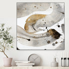 Gray Paint Abstract with Gold by Kat Papa on GIANT ART - abstract gray