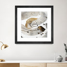 Gray Paint Abstract with Gold by Kat Papa on GIANT ART - abstract gray