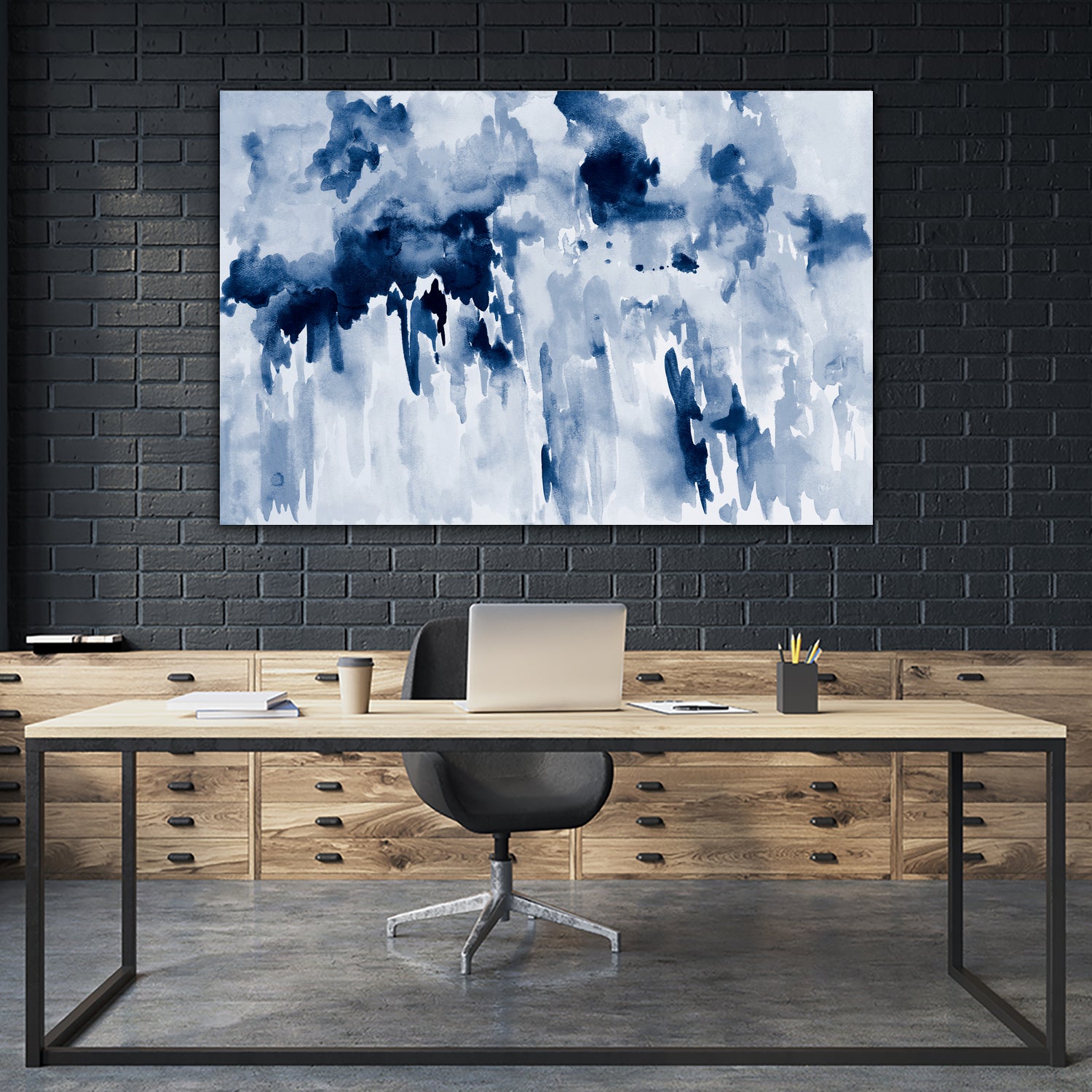 Blueberry Splatter Abstract by Kat Papa on GIANT ART - abstract blueberry