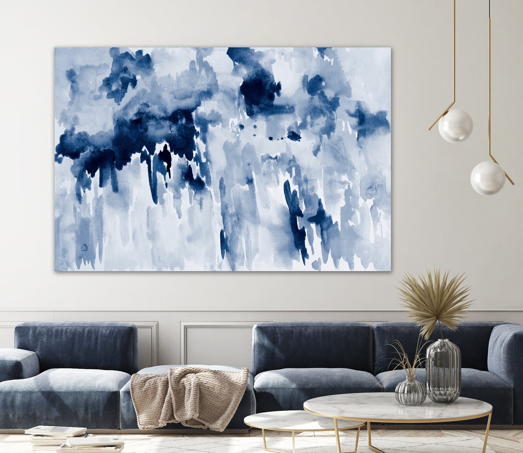 Blueberry Splatter Abstract by Kat Papa on GIANT ART - abstract blueberry