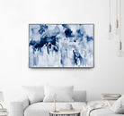 Blueberry Splatter Abstract by Kat Papa on GIANT ART - abstract blueberry