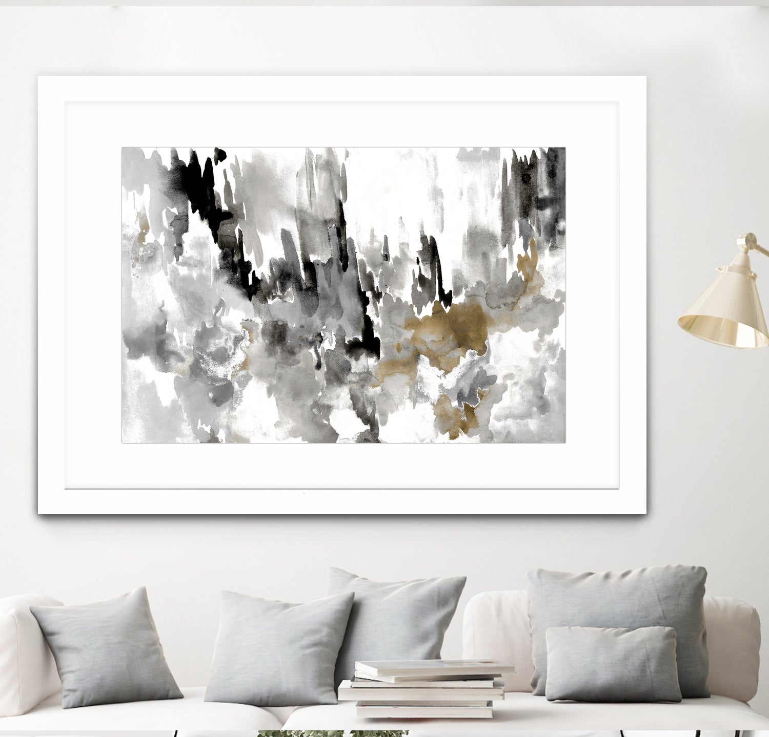 Neutral Splatter by Kat Papa on GIANT ART - abstract neutral