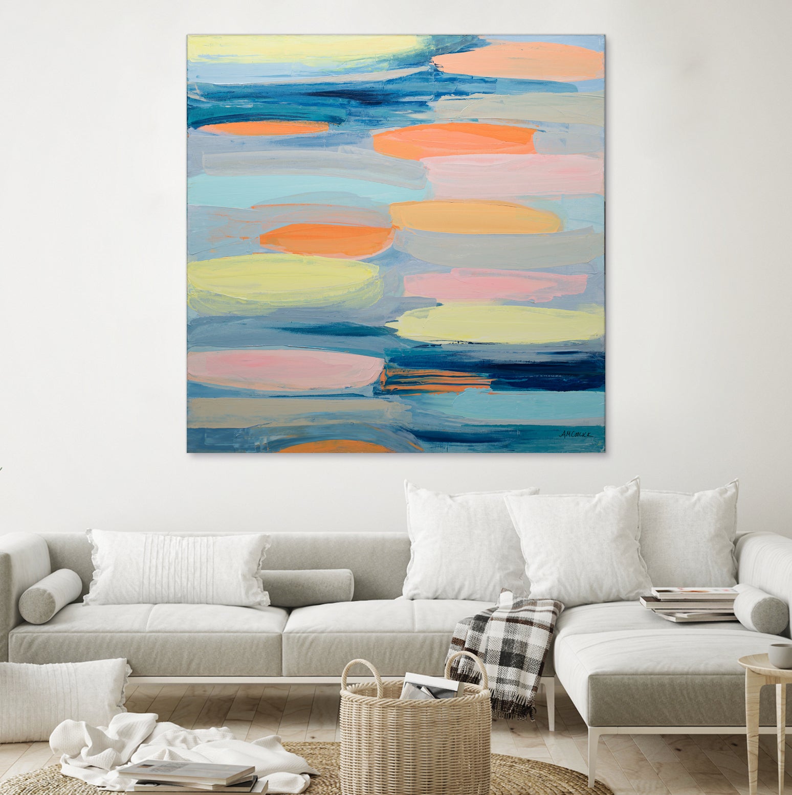 Just Peachy by Ann Marie Coolick on GIANT ART - abstract just