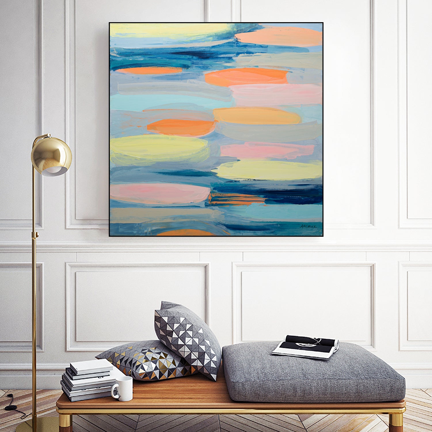 Just Peachy by Ann Marie Coolick on GIANT ART - abstract just