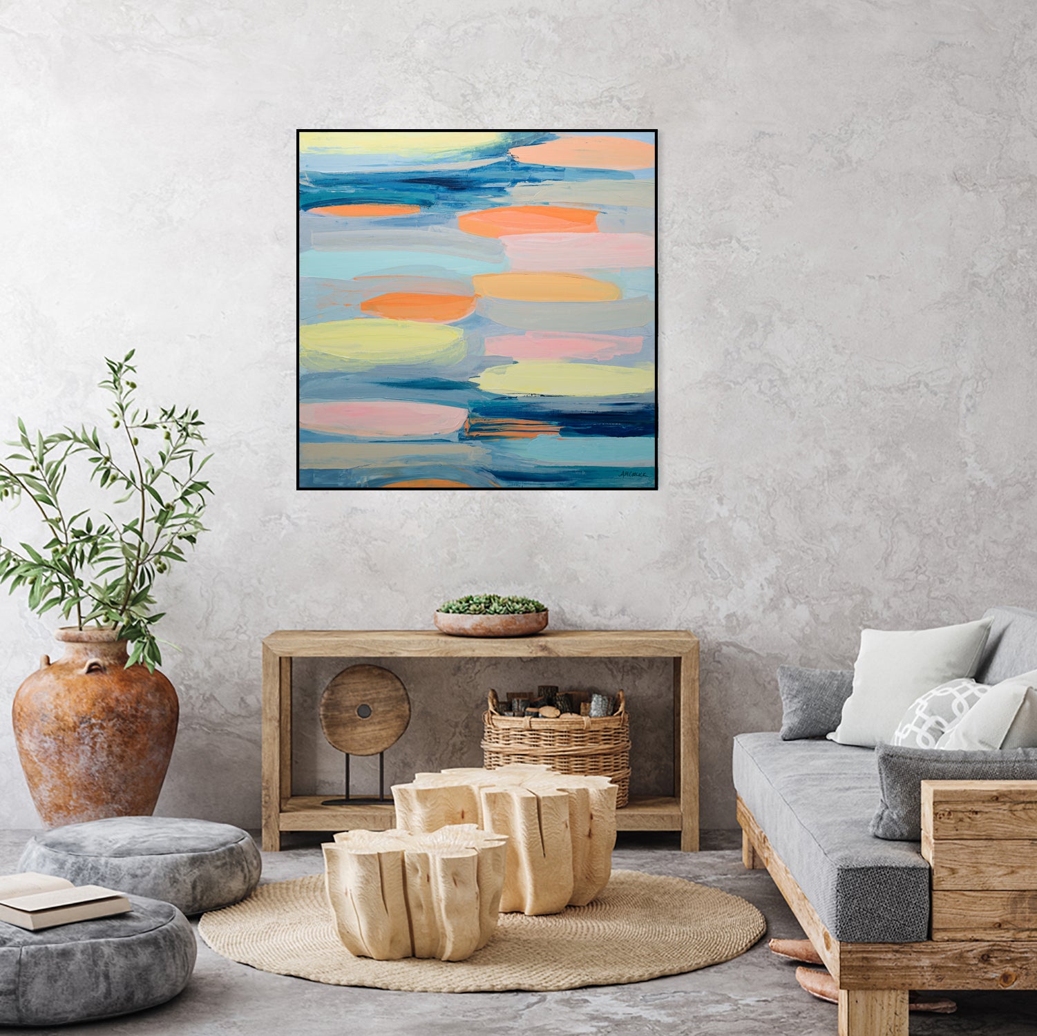 Just Peachy by Ann Marie Coolick on GIANT ART - abstract just