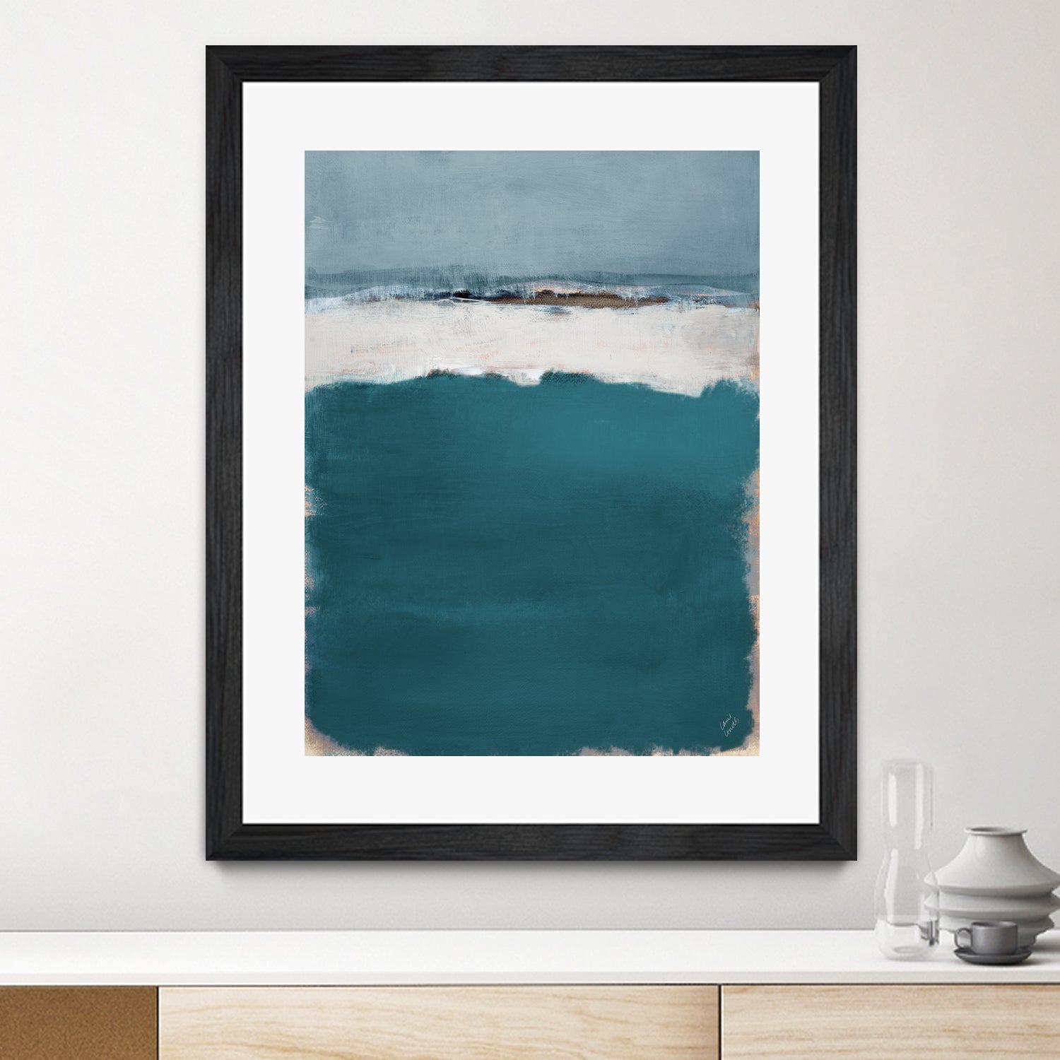 Deep Blue Sea Abstract by Lanie Loreth on GIANT ART - abstract deep