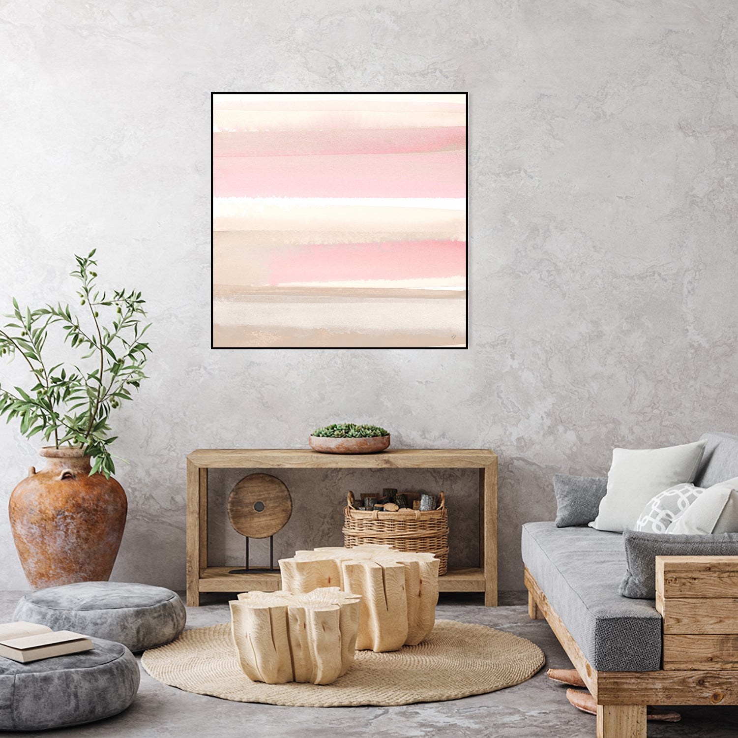 Blush Pasture II by Lanie Loreth on GIANT ART - abstract blush