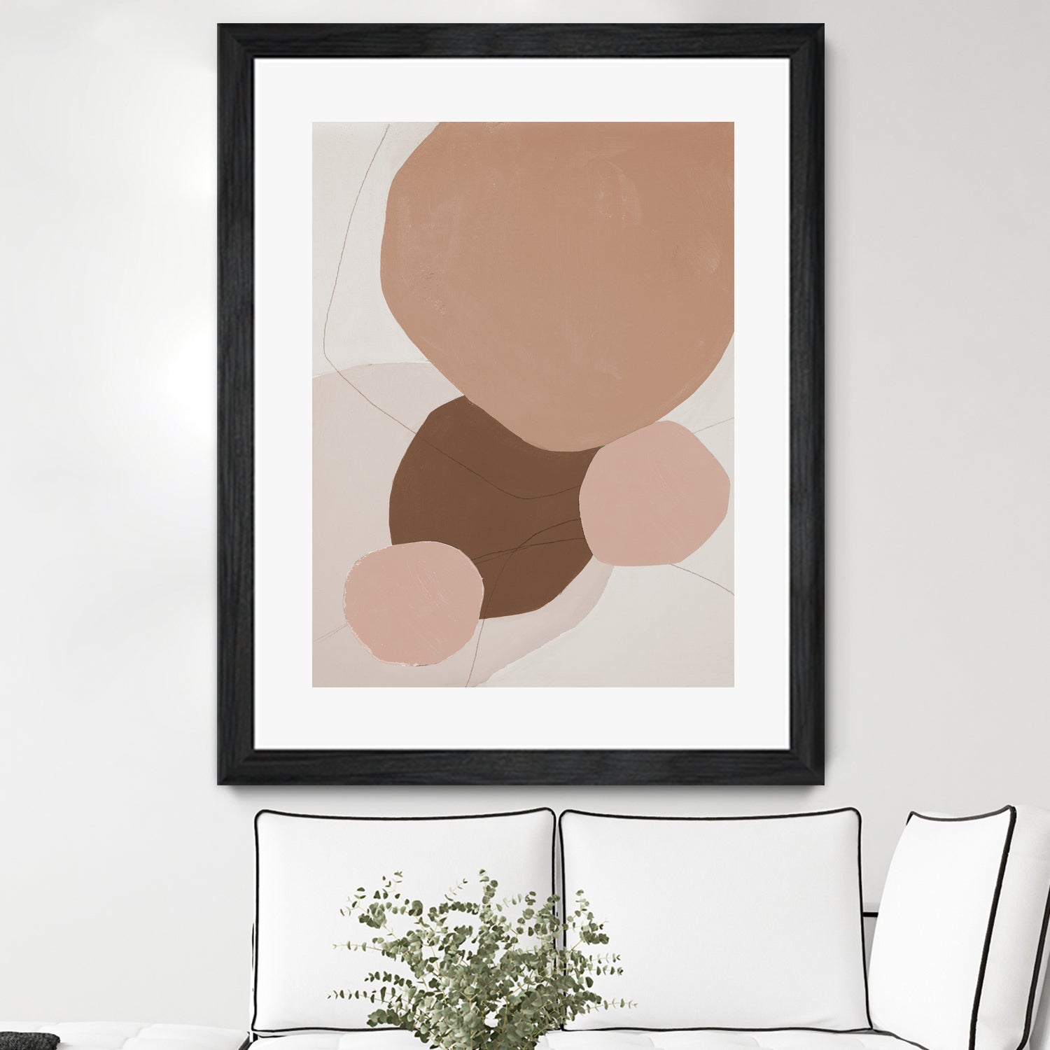 Fresh Shapes In Brown by Patricia Pinto on GIANT ART - abstract abstract