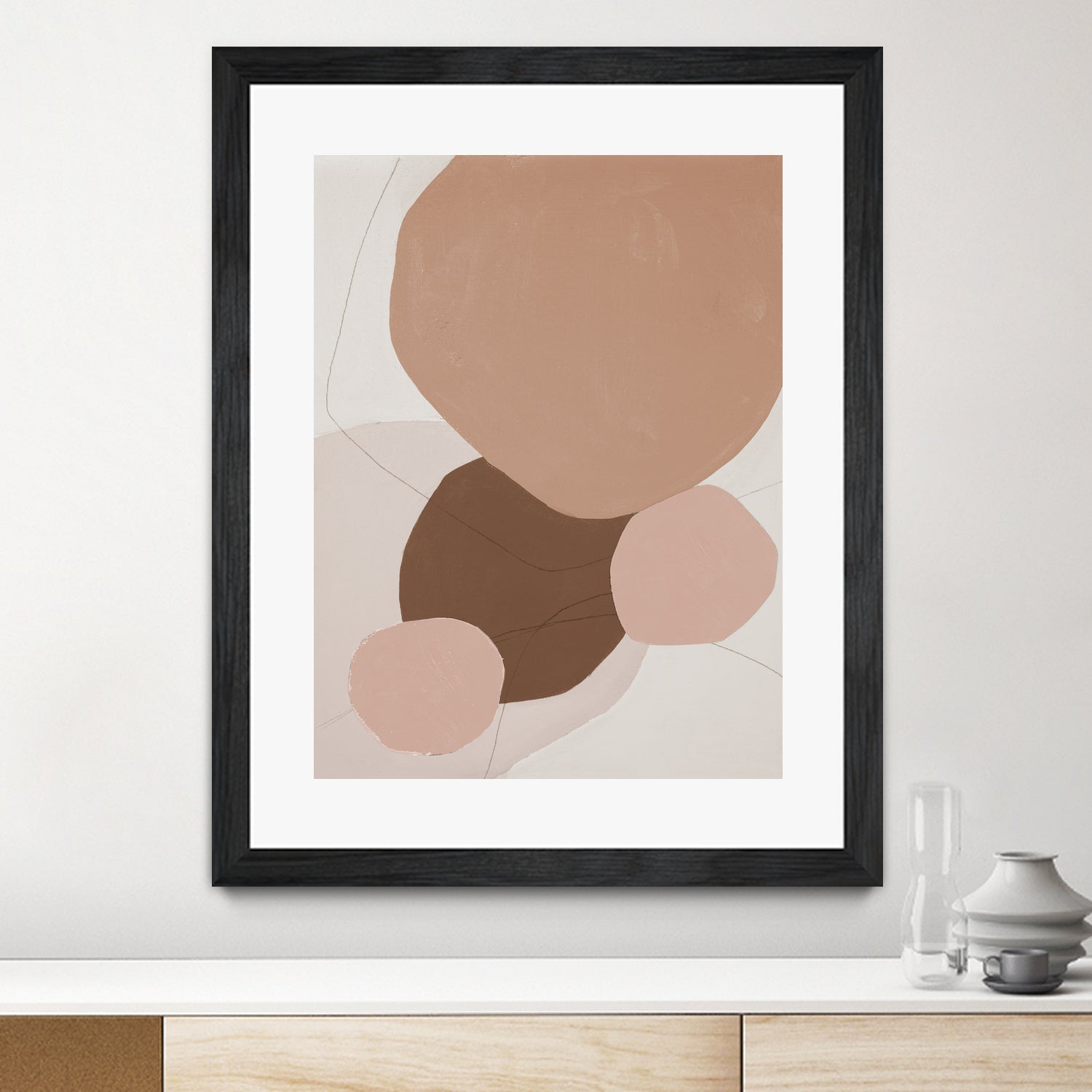 Fresh Shapes In Brown by Patricia Pinto on GIANT ART - abstract abstract