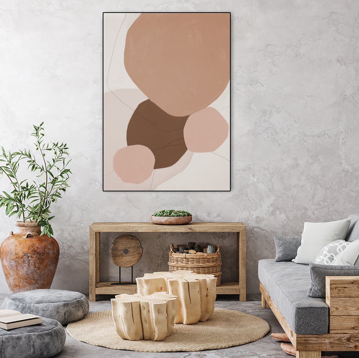 Fresh Shapes In Brown by Patricia Pinto on GIANT ART - abstract abstract