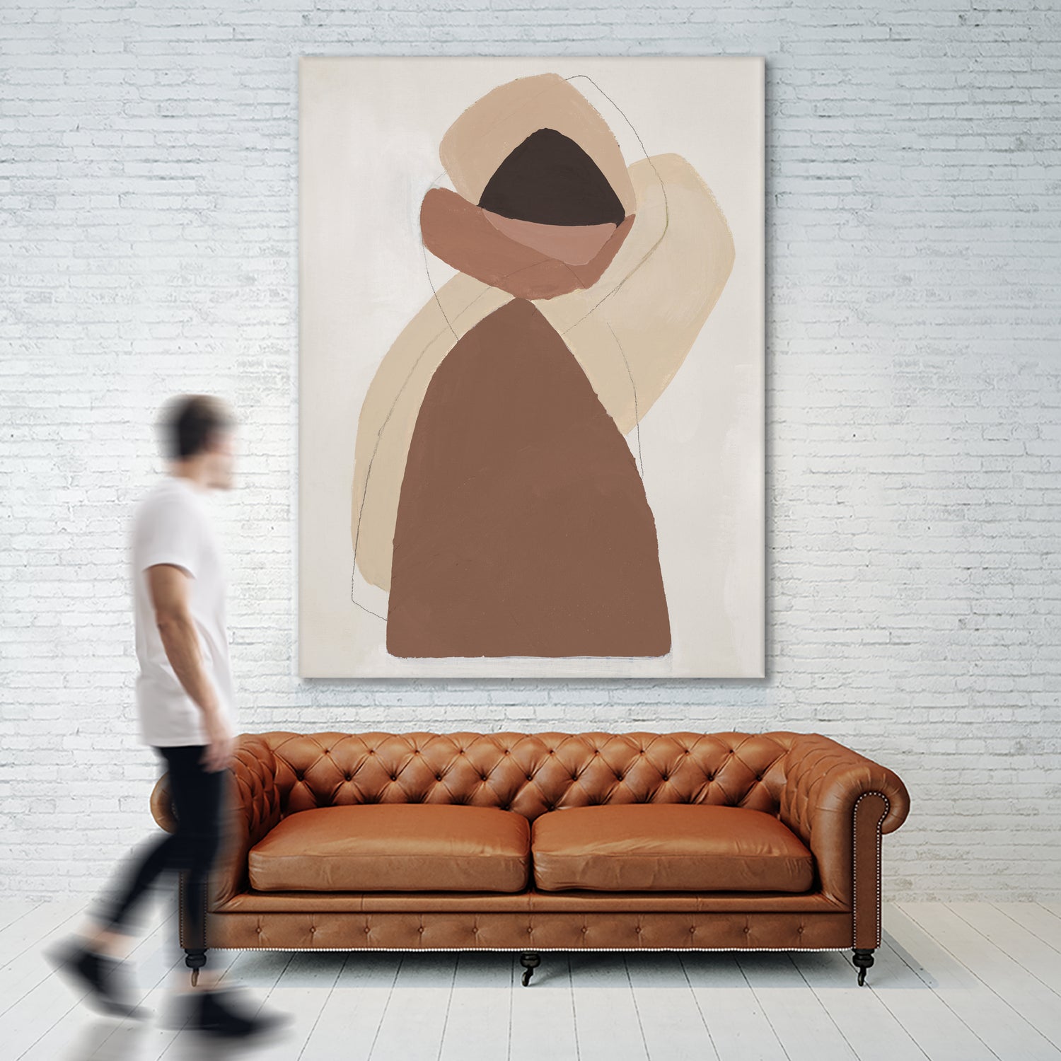 Mid-century In Brown I by Patricia Pinto on GIANT ART - abstract abstract