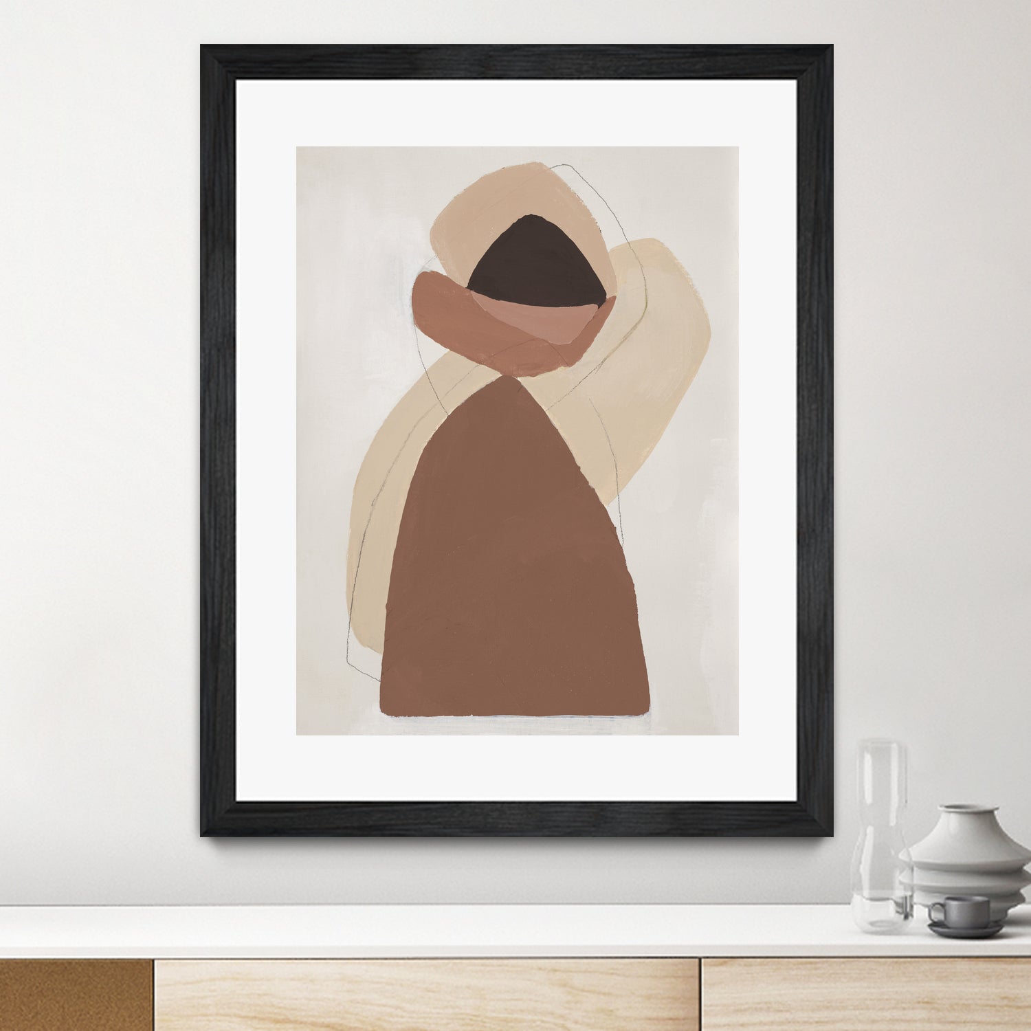 Mid-century In Brown I by Patricia Pinto on GIANT ART - abstract abstract