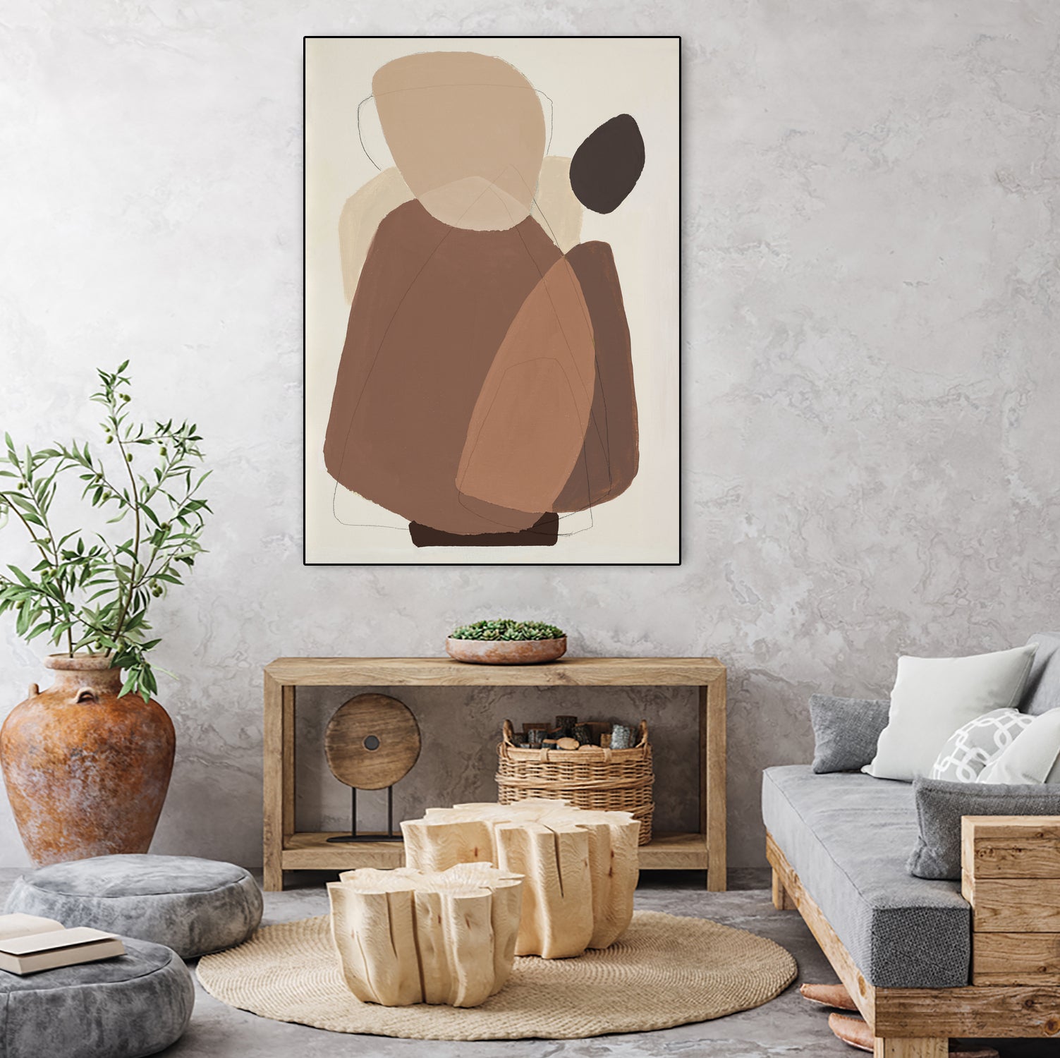 Midcentury In Brown II by Patricia Pinto on GIANT ART - abstract abstract